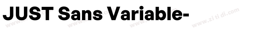 JUST Sans Variable字体转换